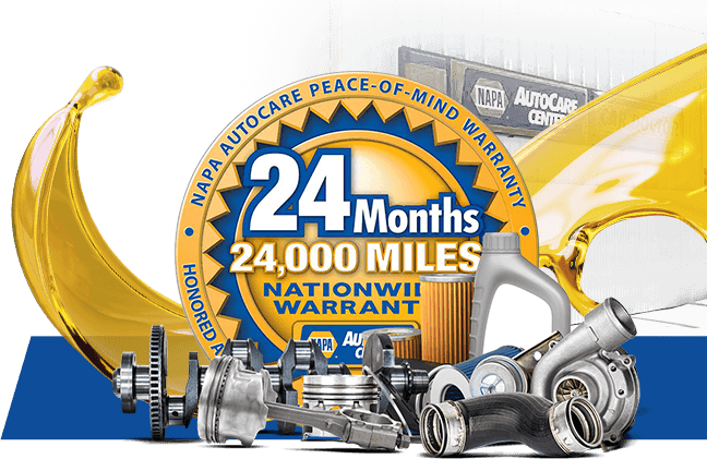 NAPA 24 month 24000 mile nationwide warranty