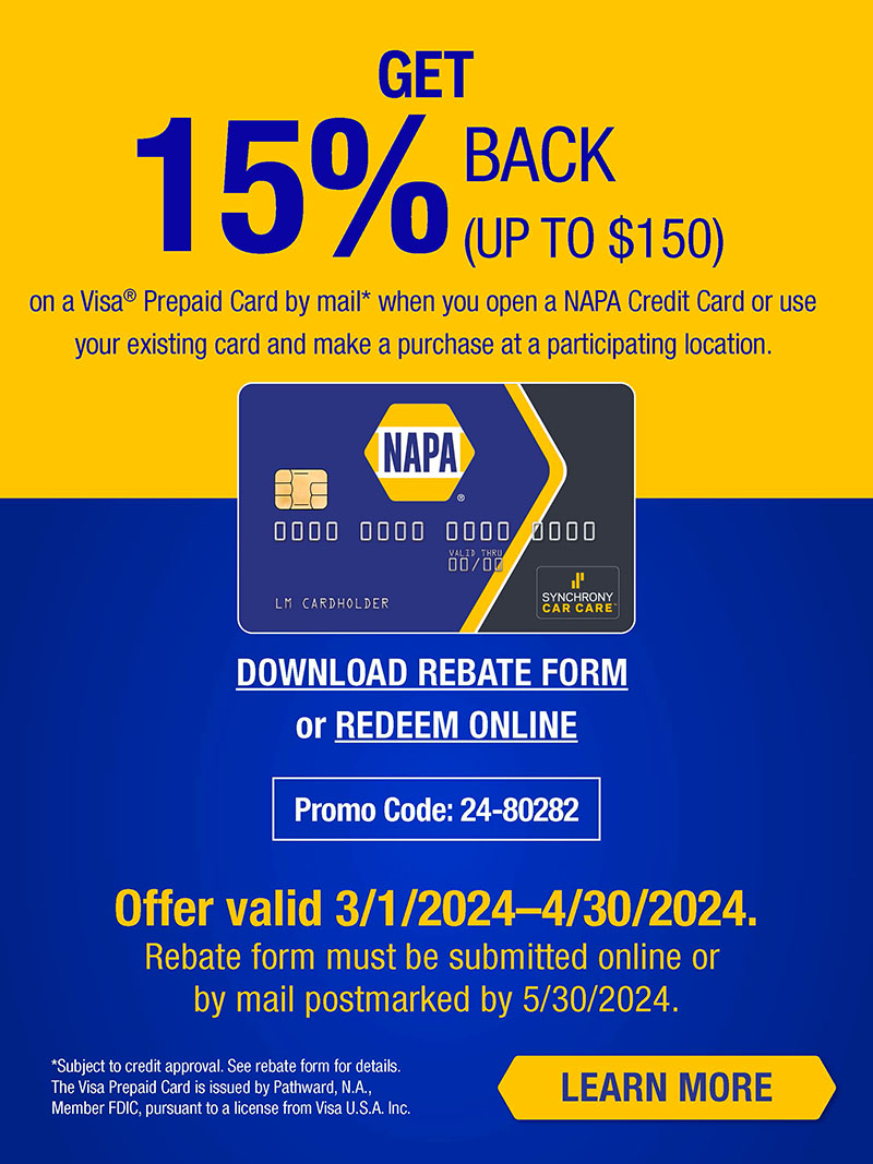 NAPA Card Offer